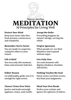 Marcus Aurelius: 10 Principles for Living