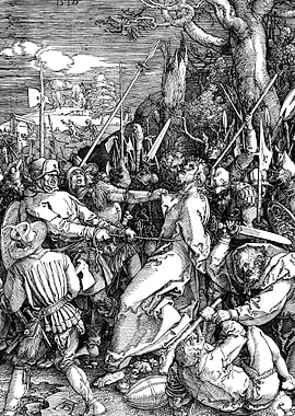 The Betrayal of Christ Albrecht Durer Engraving