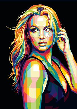 Britney Spears Pop Art Portrait