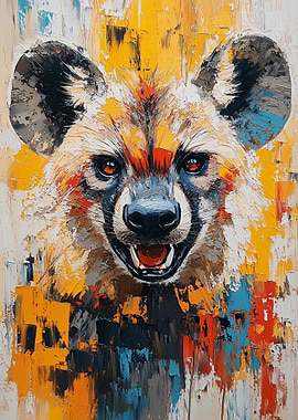 Hyena Portrait Painting