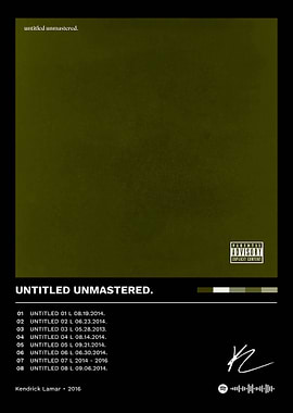 Kendrick Lamar - Untitled Unmastered Album