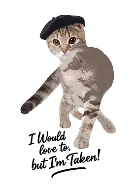 Beret Cat: I'm Taken