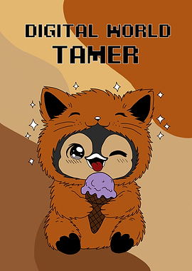 Digital World Tamer Cartoon Character