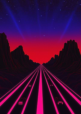 Retro Synthwave Road Trip