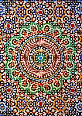 Moroccan Mosaic Tile Pattern