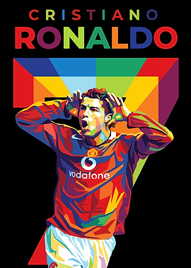 Ronaldo potrait pop art