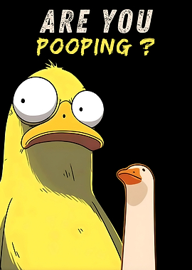Are You Pooping Cartoon Ducks