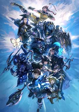 Final Fantasy Characters in a Group Pose