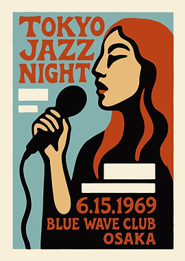 Tokyo Jazz Night Poster