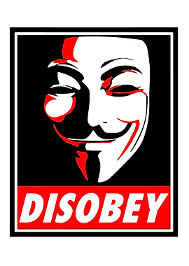 Anonymous Mask Disobey Poster