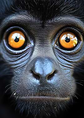 Intense Monkey Portrait
