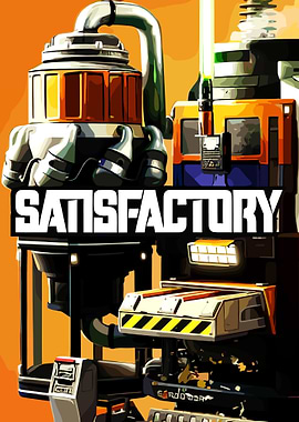 Satisfactory Game Factory Illustration