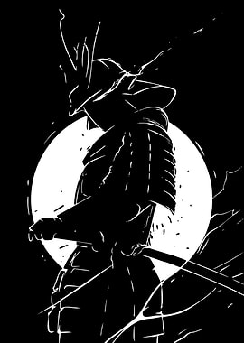 Samurai Warrior Silhouette