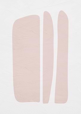 Abstract Shapes in Pale Pink
