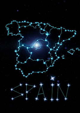 Spain Map Constellation