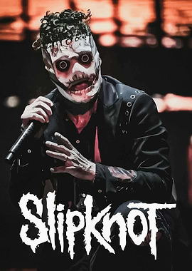 Slipknot masked performer on stage