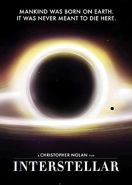Interstellar Movie Poster Black Hole