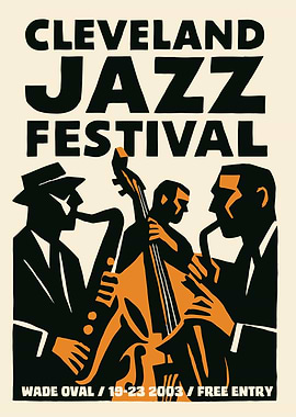 Cleveland Jazz Festival Poster