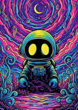 Psychedelic Astronaut in Space