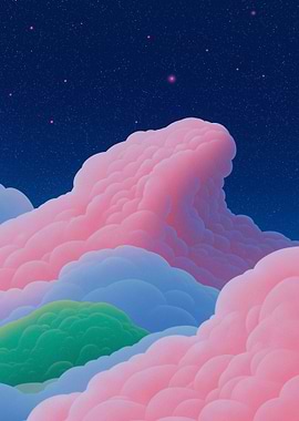 Pink and Blue Dreamscape