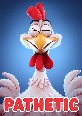 Pathetic Cartoon Chicken