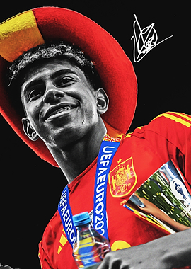 Young Yamal Player Celebrating Victory