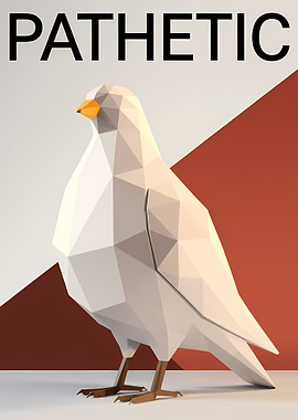 Pathetic Low Poly Bird