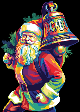 AC/DC Santa Claus Christmas Bell