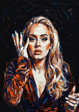 Adele Portrait Painting