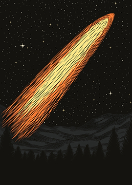 Comet over Forest