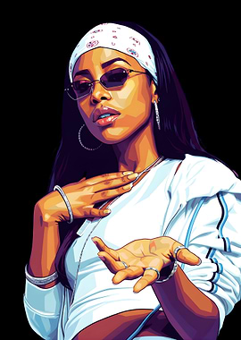 Aaliyah portrait