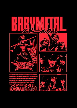 Babymetal Kawaii Metal Red and Black