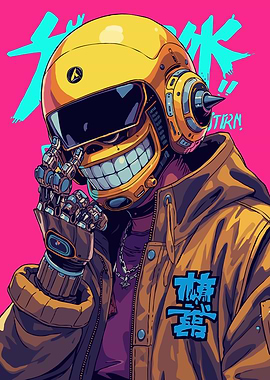 Cyberpunk Robot Fantasy