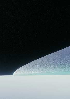 Abstract Landscape with Dark Sky