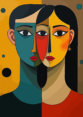 Abstract Portrait of a Couple