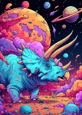 Cosmic Triceratops in a Colorful Universe