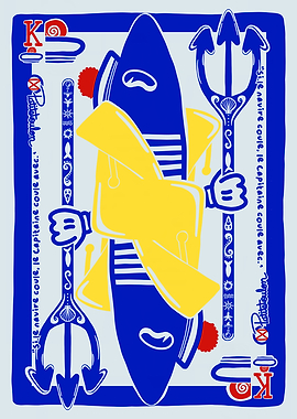 King Sardine Playing Card Nautical Theme