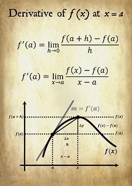 Derivative of f(x) at x=a