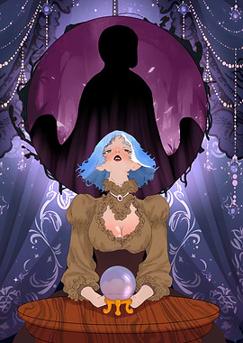 Fortune Teller with Crystal Ball