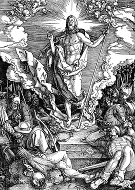 Resurrection of Christ Albrecht Durer Engraving