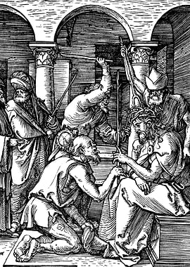 Christ Crowned with Thorns Albrecht Durer Engraving