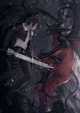 Swordsman Confronts Demon