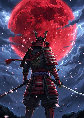 Samurai Under the Blood Moon