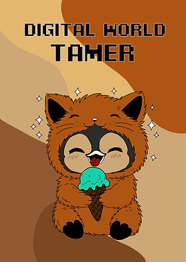 Digital World Tamer Cartoon Character