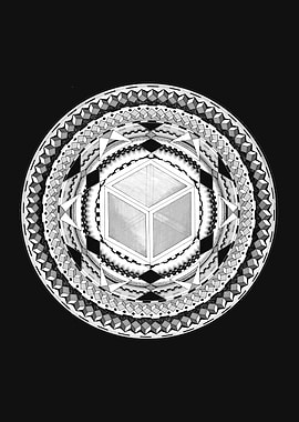 Sacred Cube – Geometric Mandala