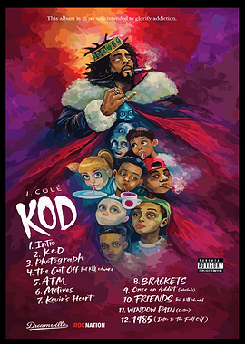 J. Cole KOD Album Cover