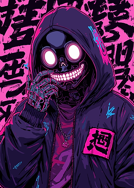 Cyberpunk Skeleton Fantasy