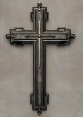 Art Deco Christian Cross