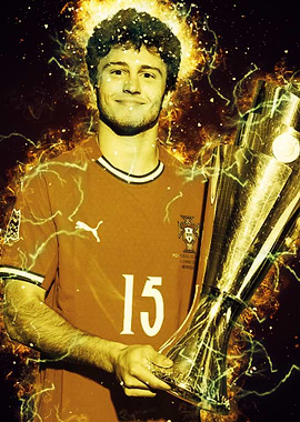 Joao Neves with Trophy