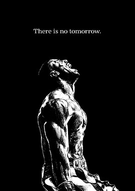 Inspirational Boxing Poster – There Is No Tomorrow